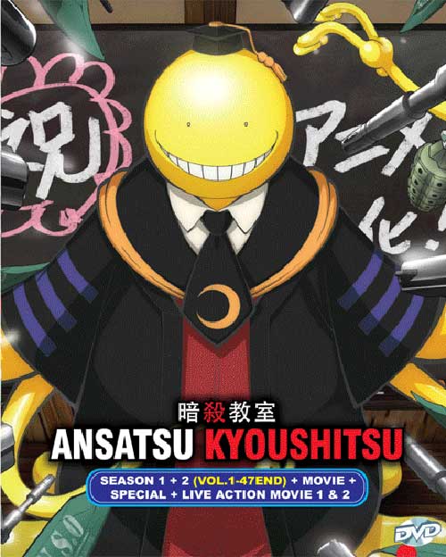 Ansatsu Kyoushitsu (Season 1~2 + Movie + Special + Live Action Movie 1&2) (DVD) () Anime