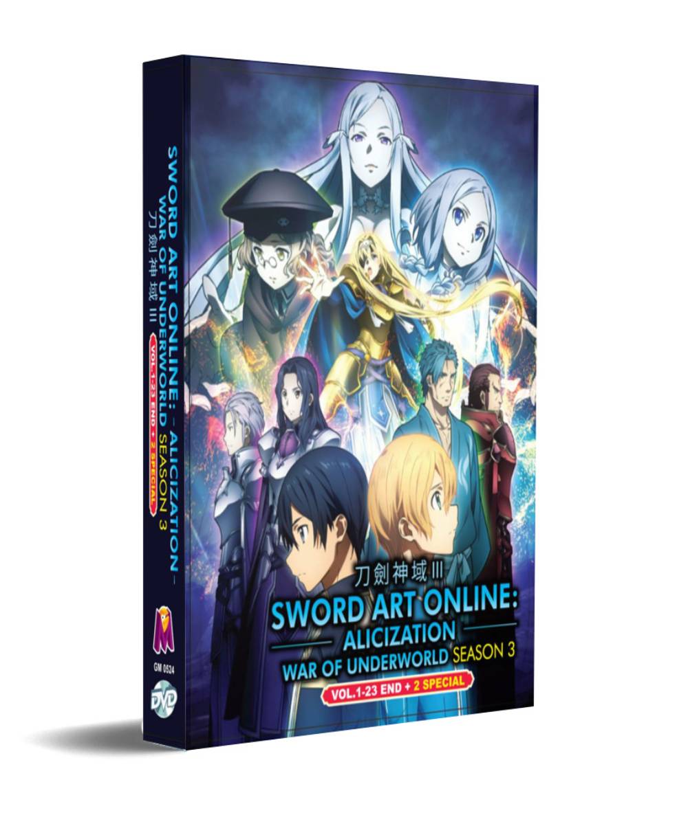Sword Art Online: Alicization - War of Underworld Season 3 + 2 Special (DVD) (2020) Anime