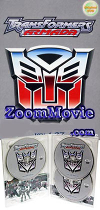 Transformers: Armada TV Series Vol. 1 (PAL Version)(English Dubbed) Japanese Anime DVDs