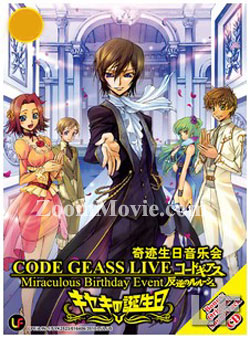 Code Geass Live: Miraculous Birthday Event Japanese Anime DVDs