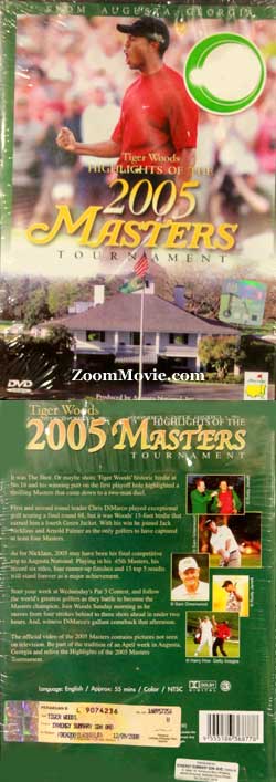 Tiger Woods Highlights of the 2005 Masters Tournament Golf DVD