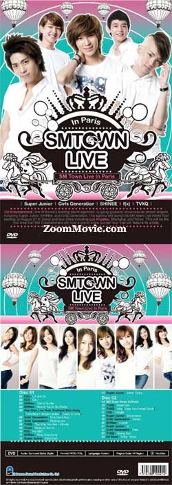 SM Town Live in Paris Korean MV-OST DVD