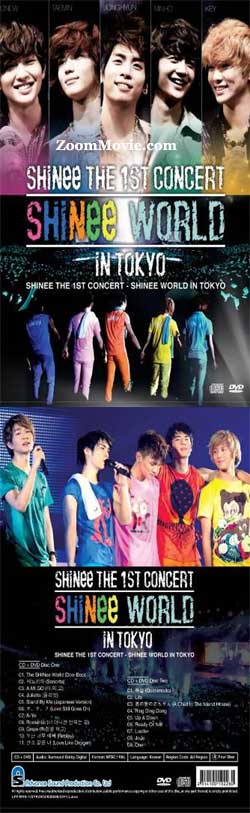 Shinee World in Tokyo Korean MV-OST DVD