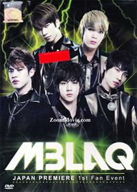 MBLAQ Japan Premiere 1st Fan Event Korean MV-OST DVD