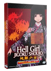 Hell Girl Jigoku Shoujo Season 1-4 + Live Action Movie (DVD) (2005~2020) Anime