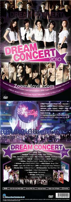 Dream Concert 2010 (DVD) () Korean Music