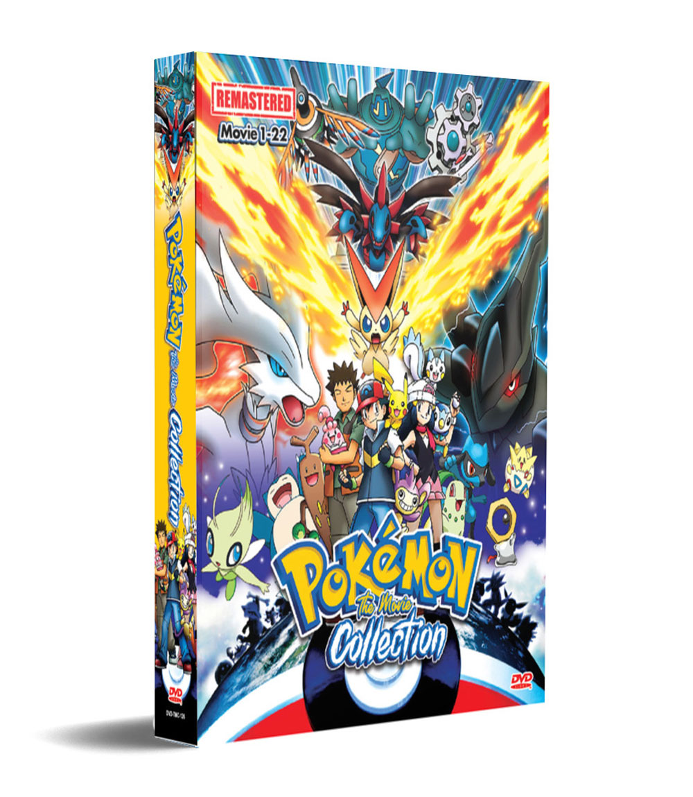 Pokemon The Movie Collection (22 Movies) (DVD) (1998-2019) 動畫