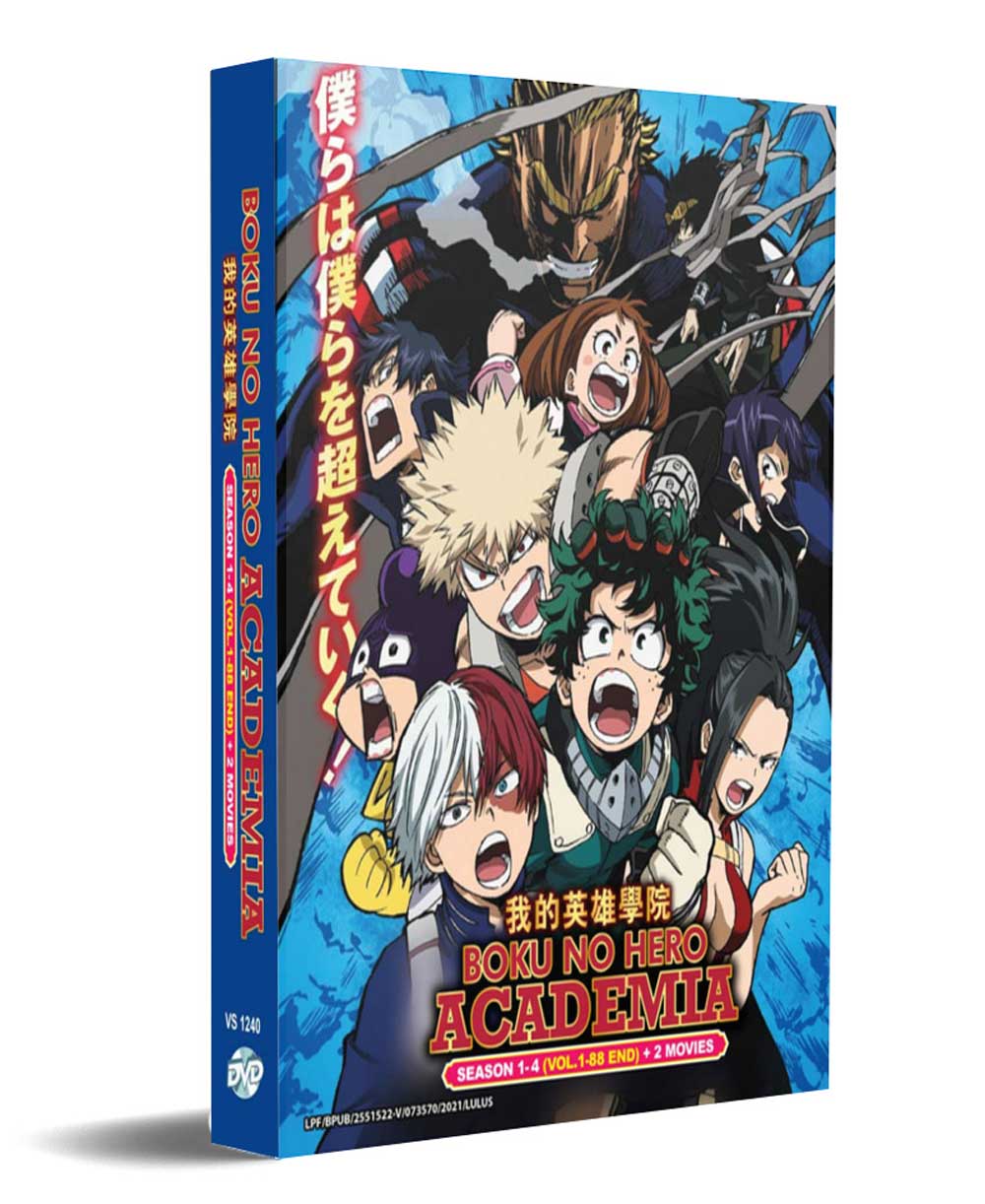 僕のヒーローアカデミア（第1~4期） + 2 Movies (DVD) (2016-2020) アニメ