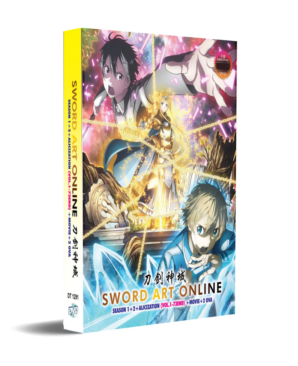 Sword Art Online Season 1+2+Alicization + Movie + 2 OVA (DVD) (2012-2018) 动画