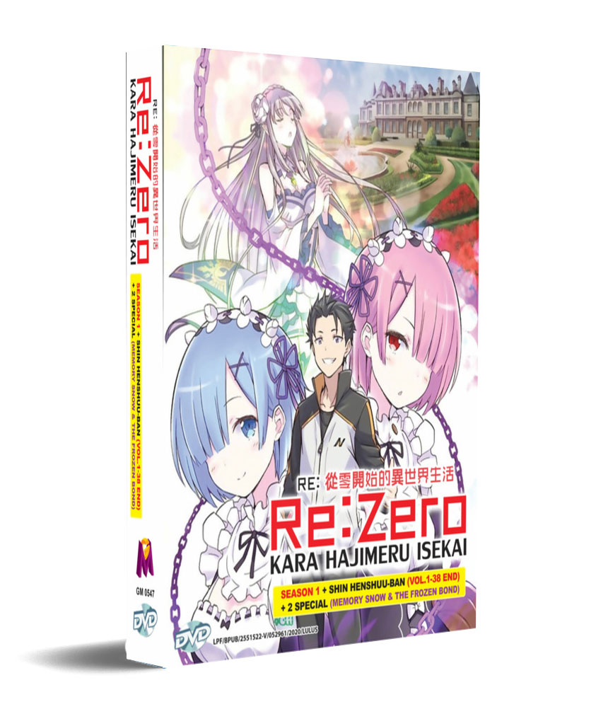 Anime DVD Re:Zero kara Hajimeru Isekai Season 1 + Shin Henshuu-ban + 2  Special