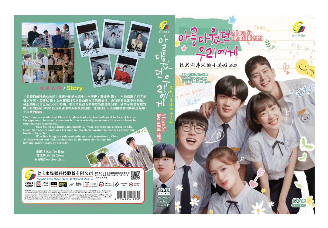 A Love So Beautiful (DVD) (2020) Korean TV Series