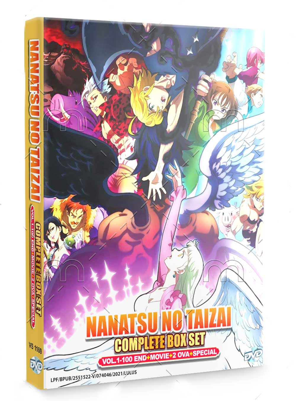 Nanatsu no Taizai TV 1-100 End + Movie + 2OVA + Special (DVD) (2021) Anime