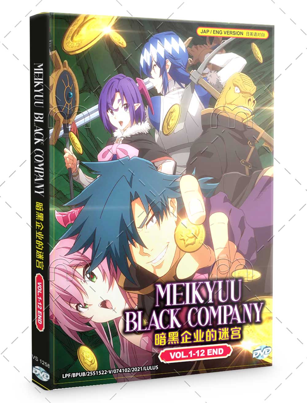 Meikyuu Black Company (Vol.1-12End) ENGLISH VERSION DVD All Region