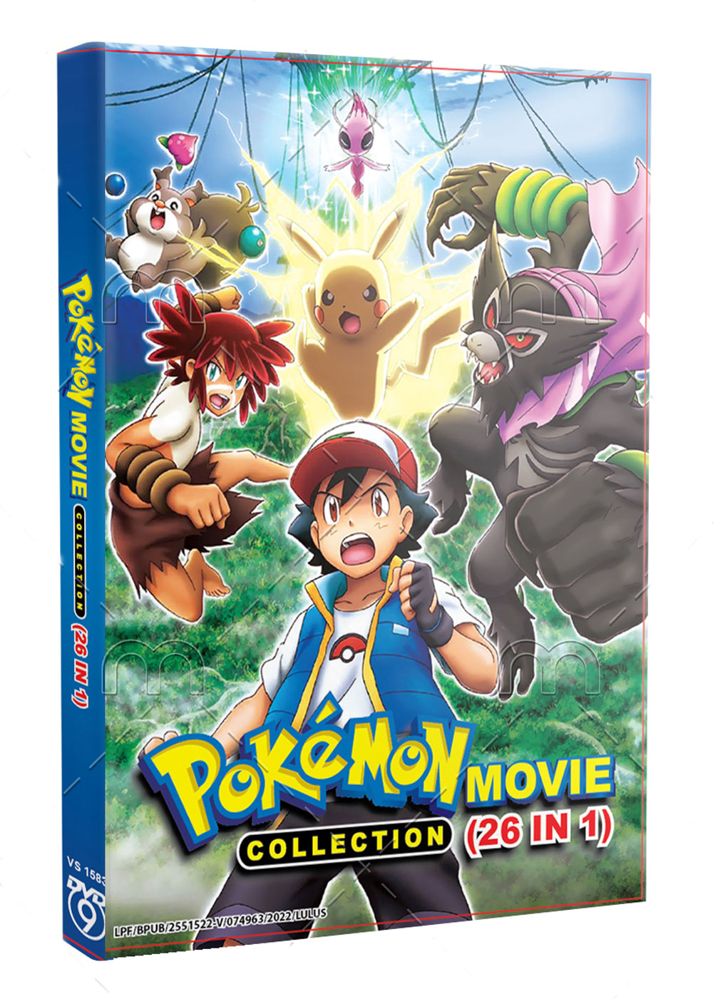 Pokemon Movie Collection (26 IN 1) (DVD) (1998-2019) 动画