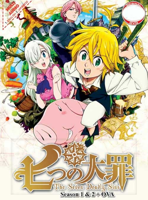 The Seven Deadly Sins (Season 1~2 + OVA) (DVD) (2015) Anime