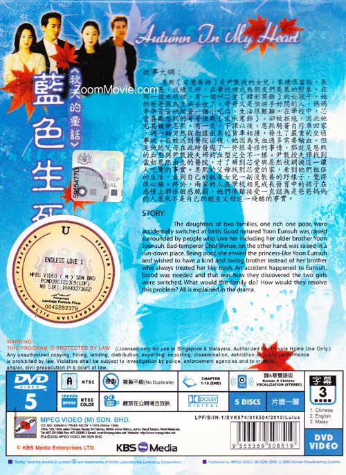 Autumn In My Heart Complete TV Series ( Endless Love ) image 2