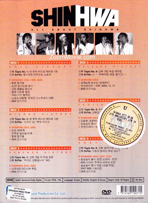 SHINHWA All About Shinhwa From 1998 To 2008 image 2