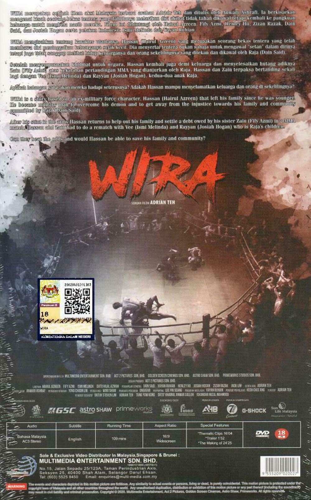 Wira (DVD) (2019) Malay Movie (English Sub) US 8.95 Wira (DVD) (2019) Malay Movie (English Sub) US 8.95