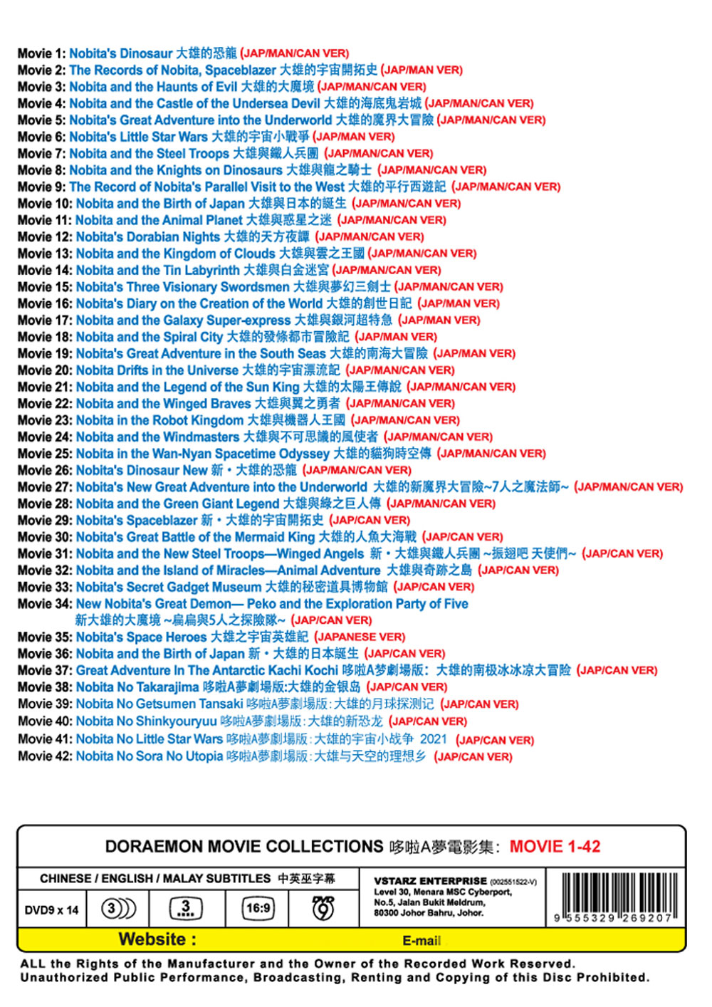 Doraemon Movie Collection (1-42 ) image 3