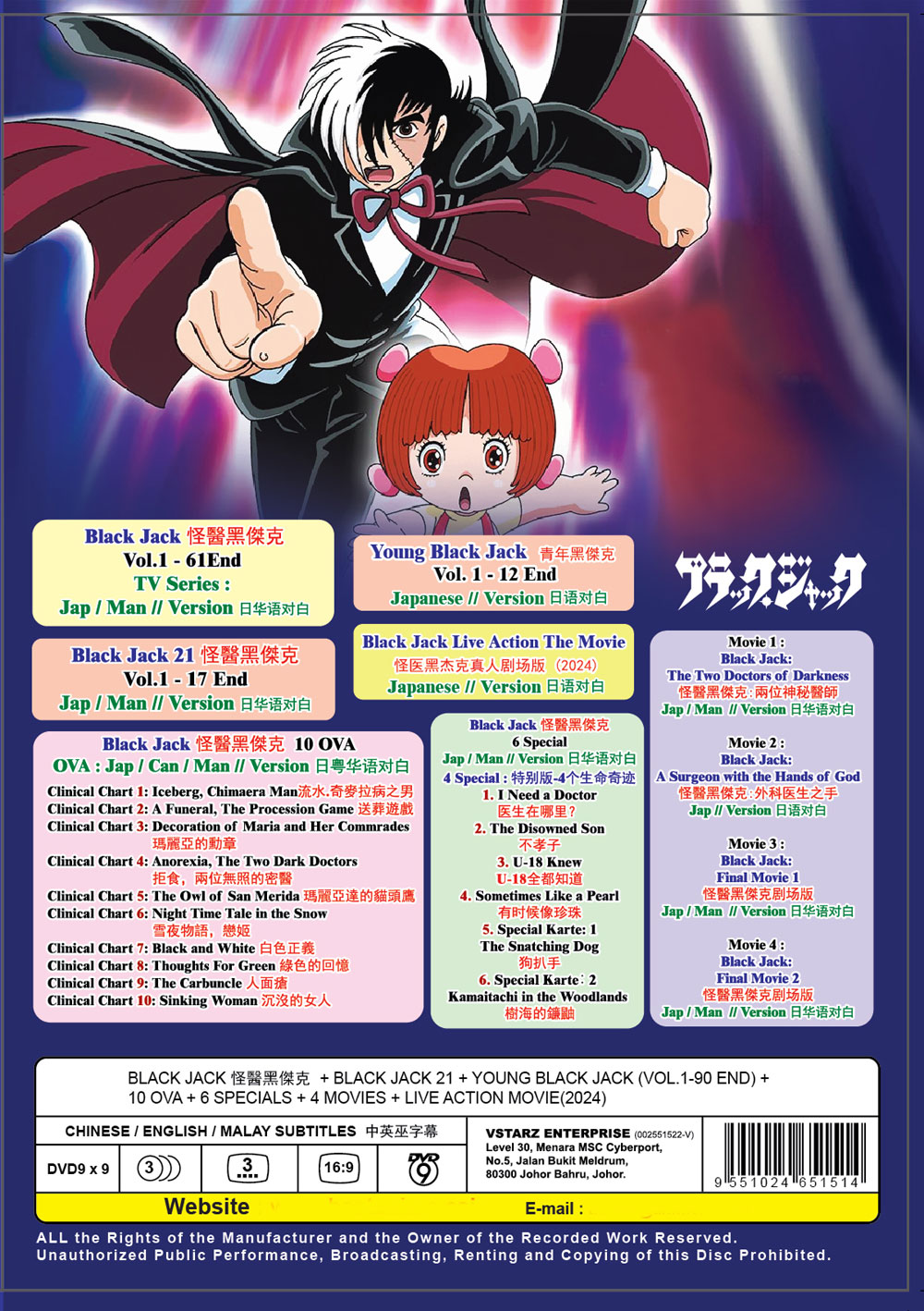 怪医黑杰克 Series + 10 Ova + 6 Specials +4 Movies image 3