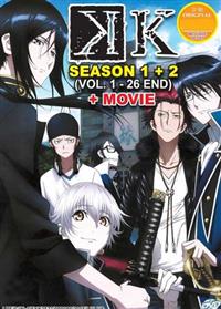 K (Season 1 + 2) (DVD) (2012~2015) 動畫