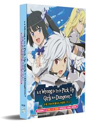 Is It Wrong to Try to Pick Up Girls in a Dungeon? Season 1-3 +Special +OVA +Movie (DVD) (2019) Anime