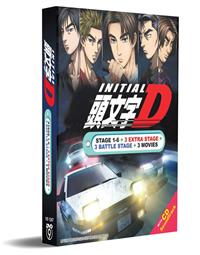 Initial D Stage 1 - 6 +3 Battle Stage + 3 Extra Stage + 3 Movies (DVD) (1998~2014) Anime