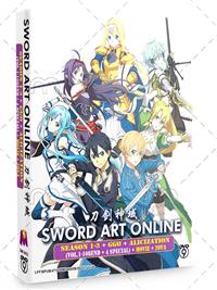 刀剑神域 Season 1-3+GGO+Alicization+ MOVIE + 2OVA (DVD) (2012-2018) 动画