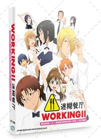 Working!!  Season 1-3 + www.working (DVD) (2010~2016) アニメ