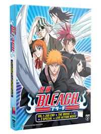 Bleach TV 1~366 + Movie +2 Special + Live Action Movie (DVD) (2004~2022) Anime