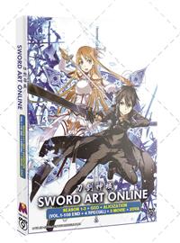 Sword Art Online Season 1-3+GGO+Alicization 4 Special+ 3 MOVIE + 2OVA (DVD) (2012-2018) Anime