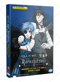 BLACK BUTLER - KUROSHITSUJI Season 1-5 + MOVIE + 9OVA (DVD) (2009-2025) Anime