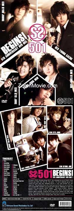 SS501 Begins 5th Anniversary DVD Box 1 (DVD) () Korean Music