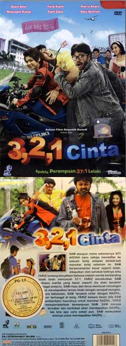 321 Cinta (DVD) () 馬來電影